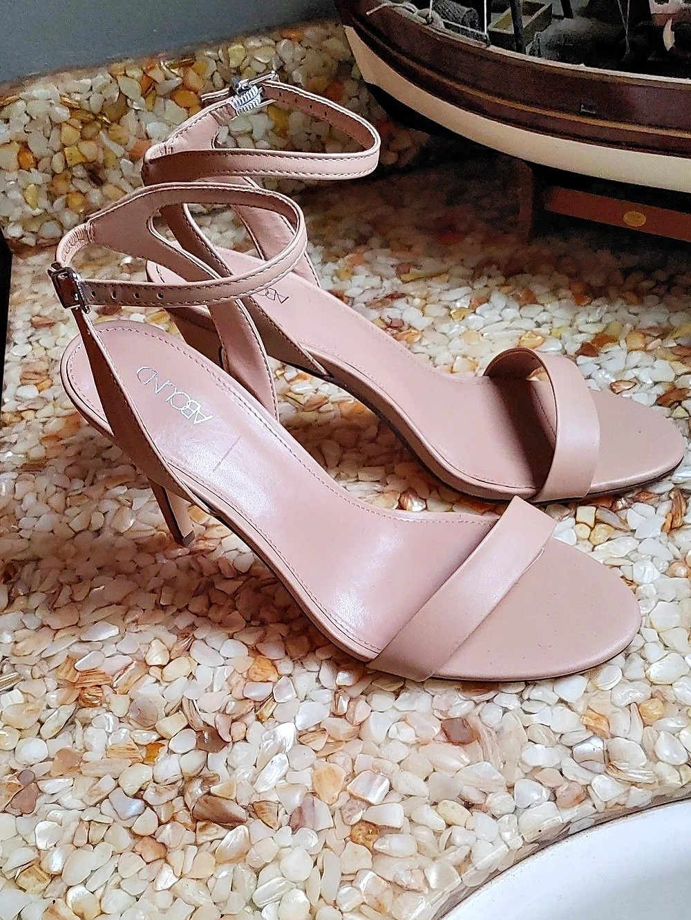 Abound Strappy Pink Kitten Heels